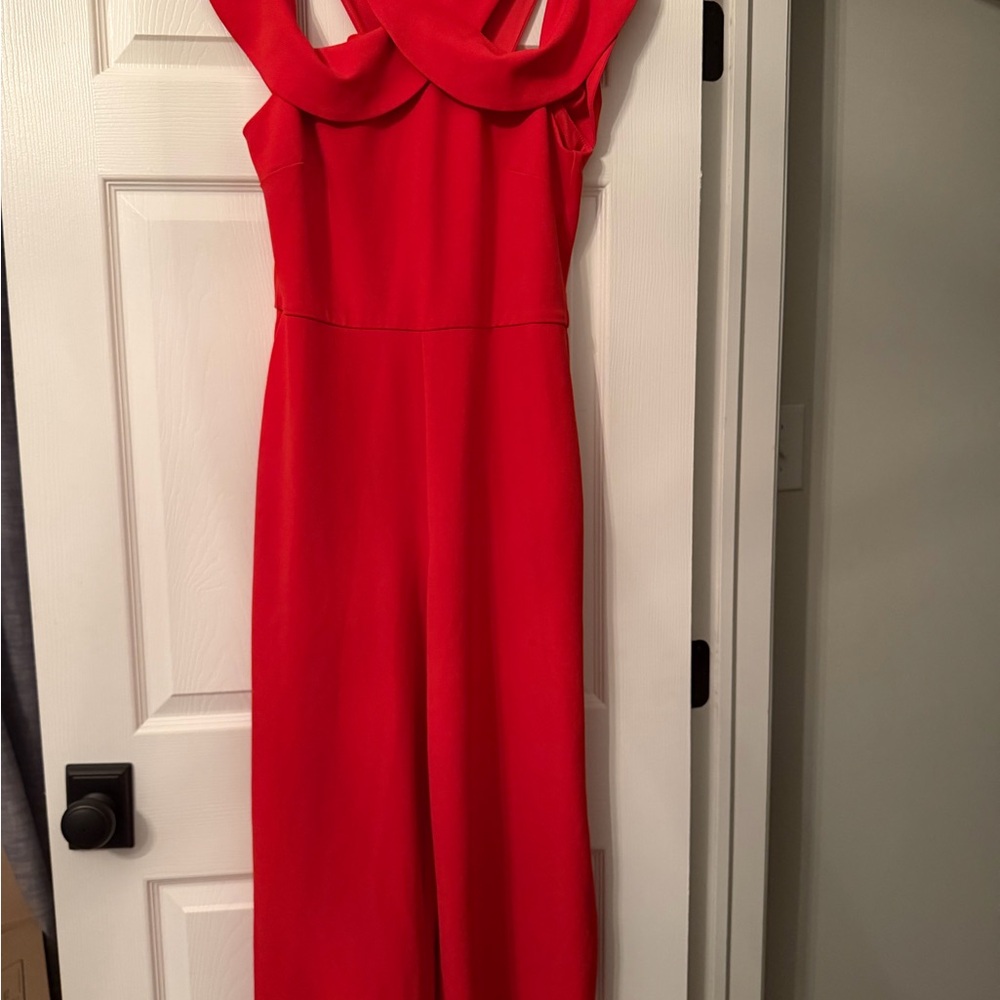 Slate and Willow Off the Shoulder Wide-Leg Jumpsuit